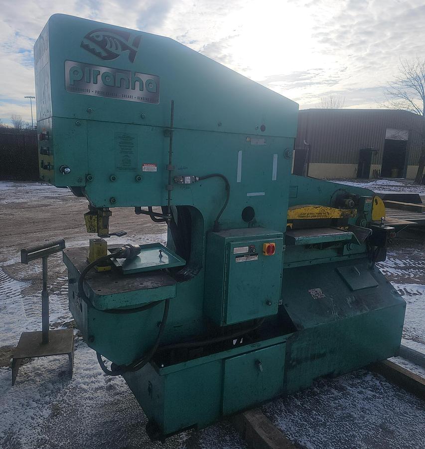 Used 110 Ton Capacity Piranha PII-110 Hydraulic Dual Operator Ironworker
