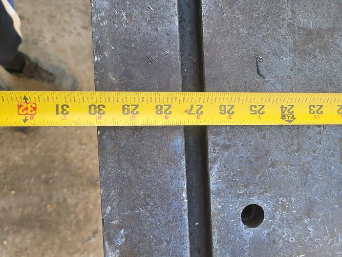 Used 60” x 30” x 2” Thick Large T-Slot Setup Table