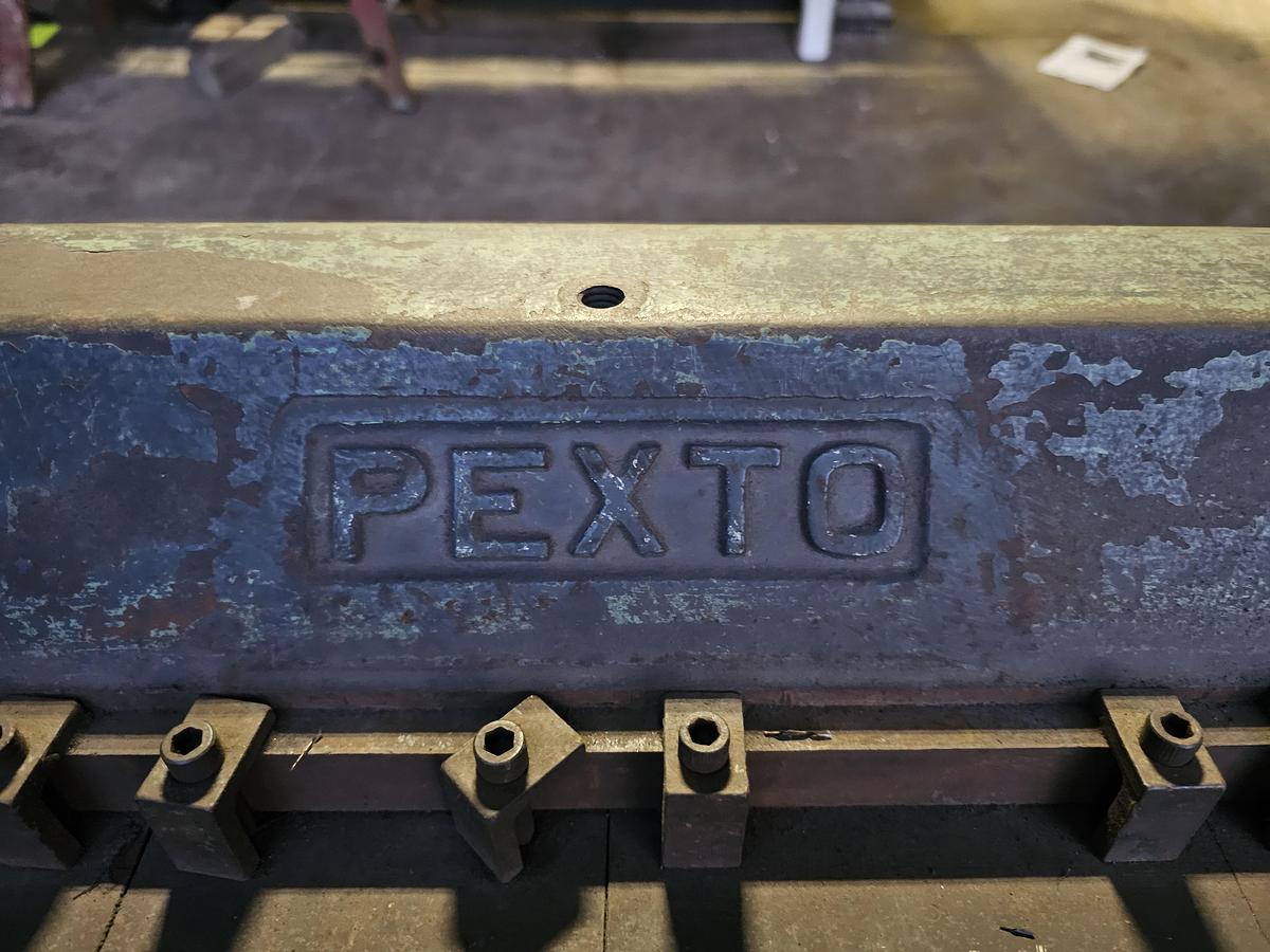 Used 36" Pexto PX36-A Universal Box & Pan Brake 16 Ga. Capacity Steel on Cart 