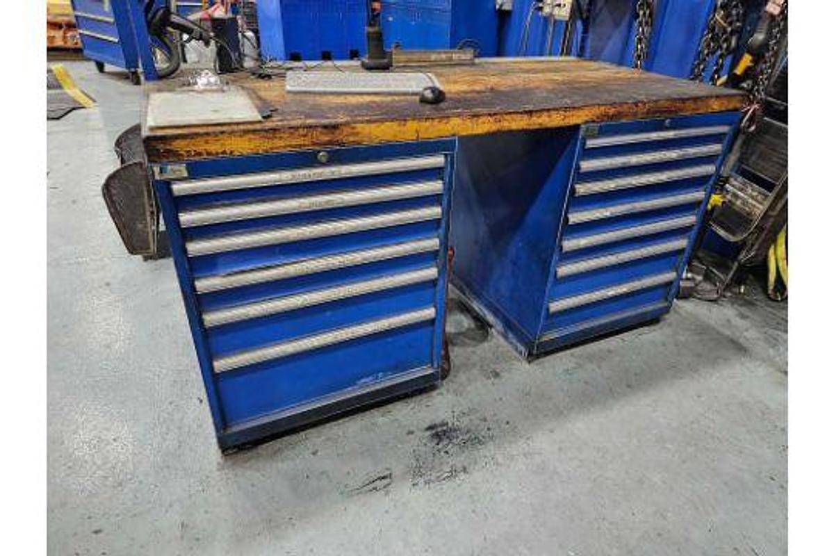 Used 60" Giddings & Lewis CNC VTL 72" Swing w/Fanuc 21-IT Control & Tooling - NO PIT REQUIRED