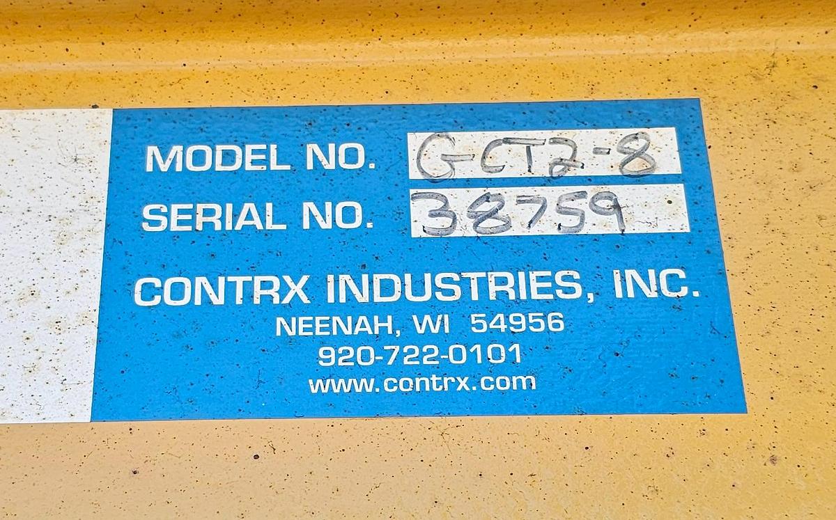 Used 2 Ton Contrx GCT2-8 Adjustable Height Gantry Crane 8' Span & Coffing Hoist 
