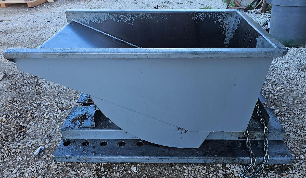 Used 1/4 Cu. Yard Modern Equipment Co. Self Dumping Hopper, 4000 lb Capacity