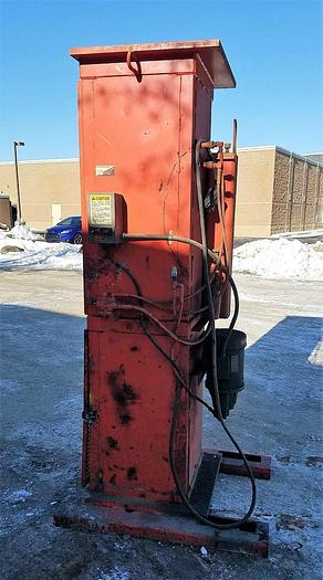 Used 5 Hp Vertical Hydraulic Safety Compactor for Crushing 5 & 35 Gallon Drums/Cans