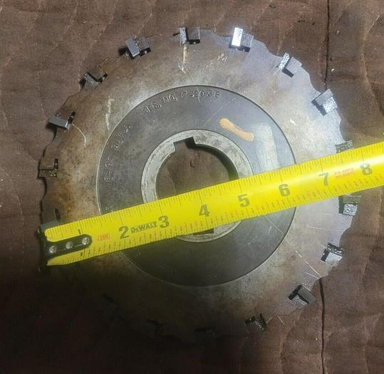 Used Carboloy Futurmill 8'' Carbide Cutter Mill ASL-0818-5 18 Insert 2'' Arbor