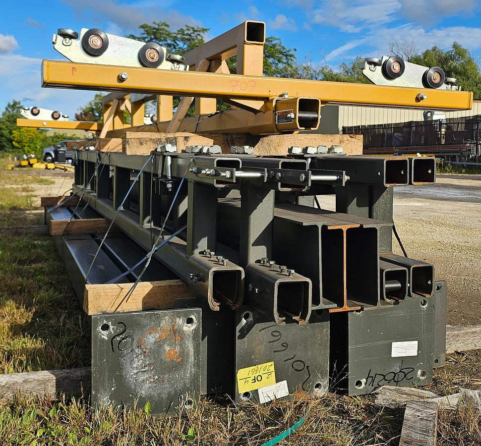 Used 2020 Spanco 2 Ton Workstation Crane 17' Span x 34' Runway & 199" High Posts + Konecranes CLX Hoist