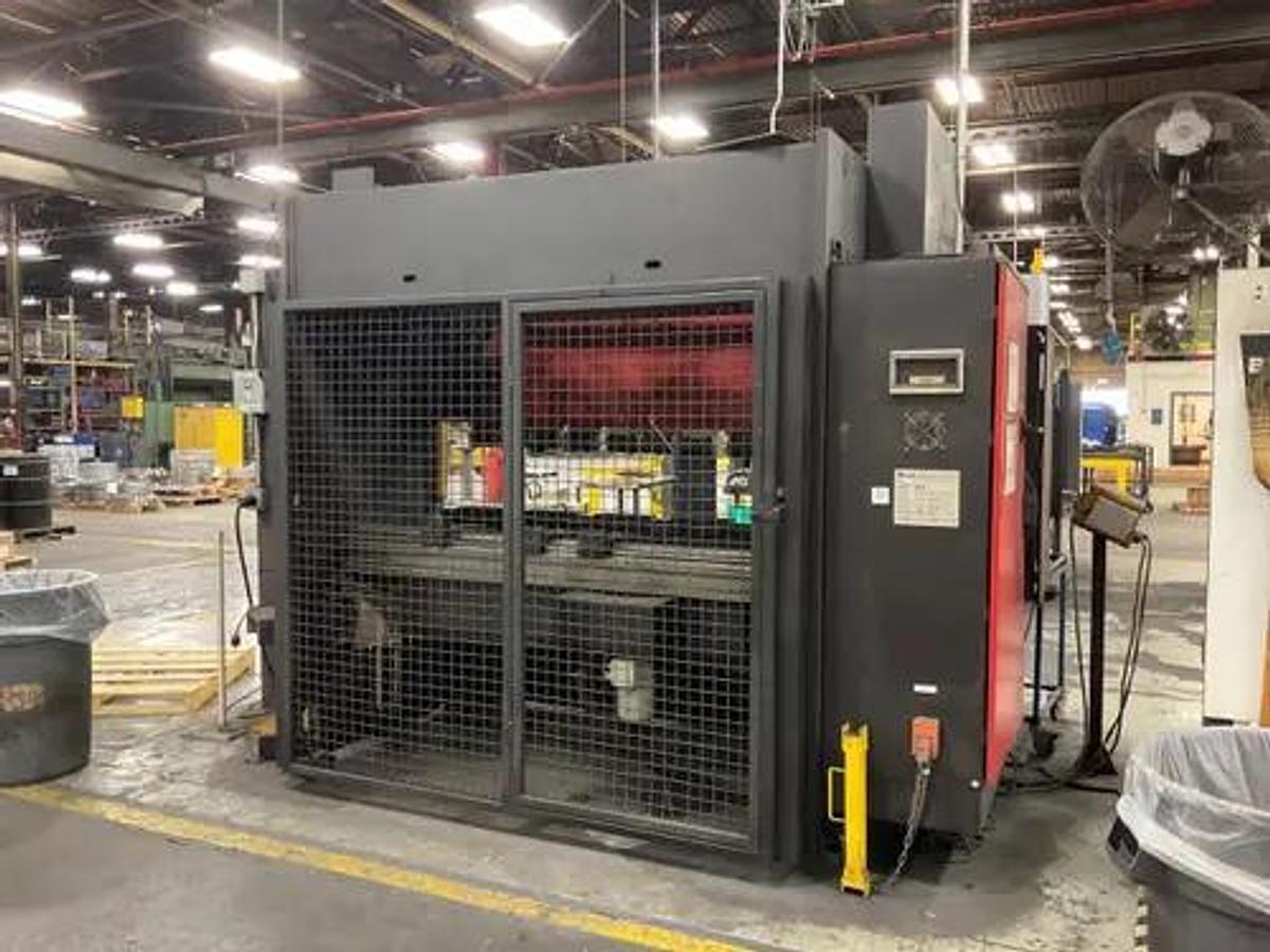Used 88 Ton x 8' Amada HFT 80-25 S Hydraulic 4 Axis CNC Press Brake 