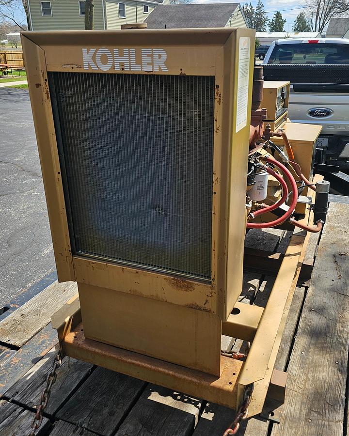 Used 50 kW Kohler 55RZ82 Fast Response LP Generator Set - 794 Hours