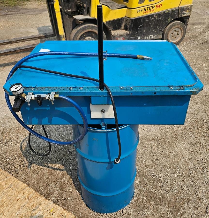 Used Build-All TKL16 14-Gal Drum-Mounted Solvent Parts Washer, 170 GPH, 120V