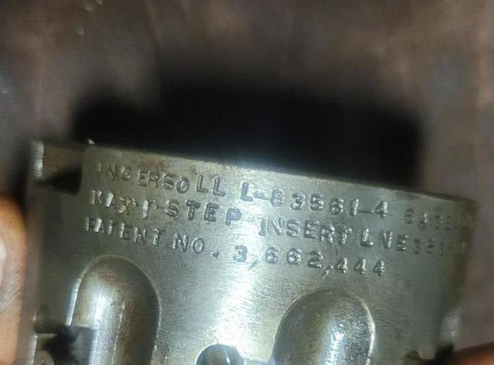 Used 3'' Ingersoll MAX-I-STEP Face Mill L-83561-4 Insert Line 323-01 1'' Arbor