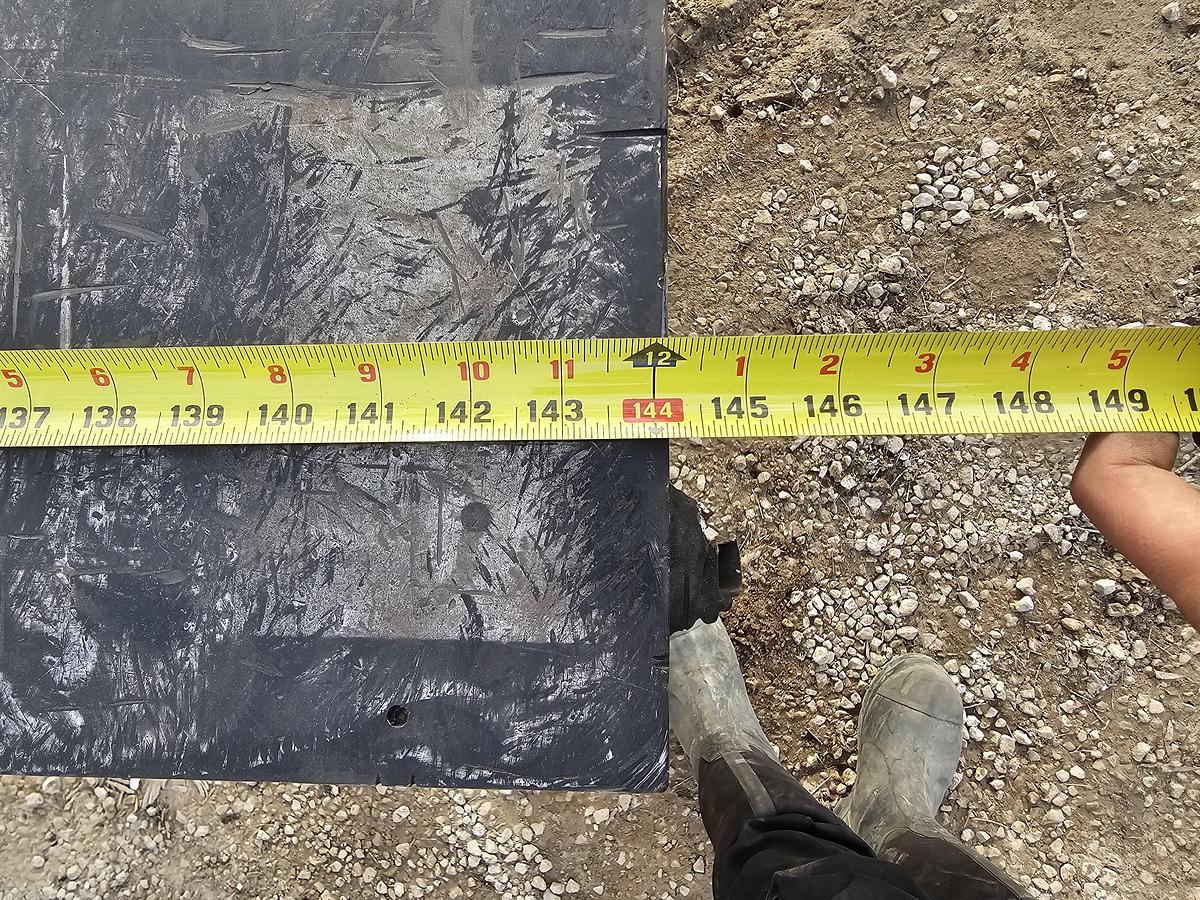 Used 144" x 48" Heavy-Duty Steel Fabrication Table | 1" Thick Top | 35" Height