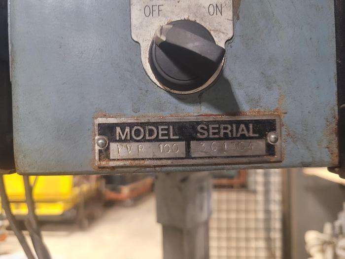 Used Hines HVR100 Automated Vertical Balancer w/Clausing 20'' Drill Head