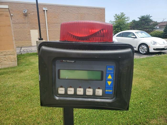 Used 12' Spego TURNAMIC 123 Hydraulic 3 Tube Barfeeder w/123Z65 Power Source & PLC Control