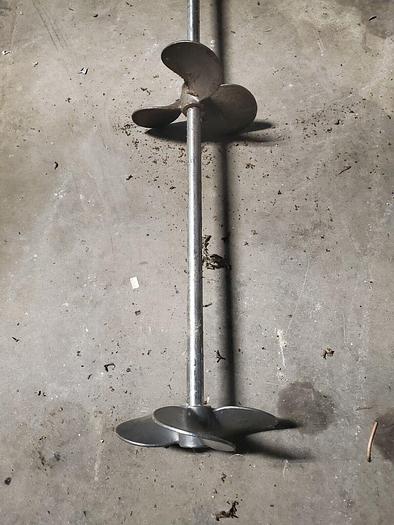 Used Grovhac 2100-40-F Clockwise Pneumatic Mixer w/48'' Shaft