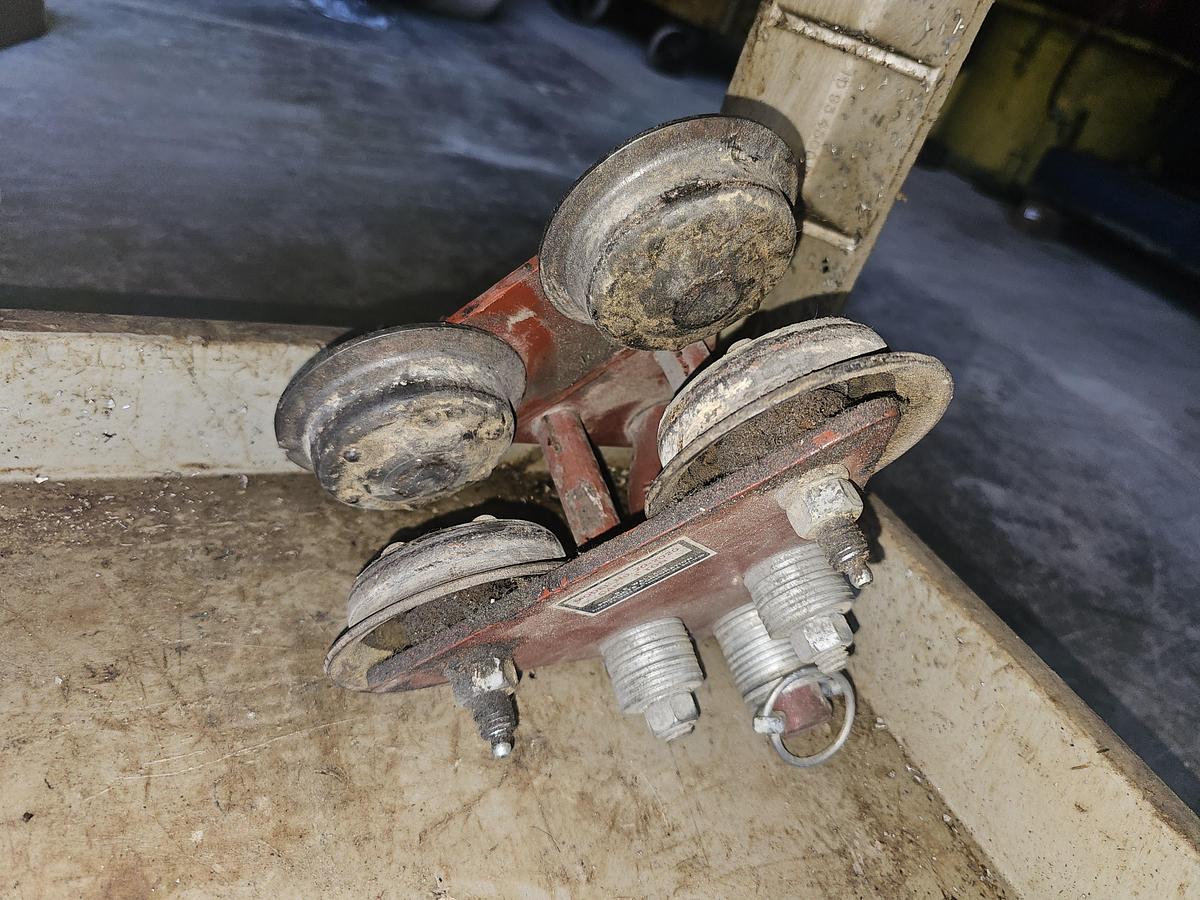 Used 1 Ton Gantries, Inc. Portable Adjustable Height Gantry Crane w/Electric & Manual Hoist