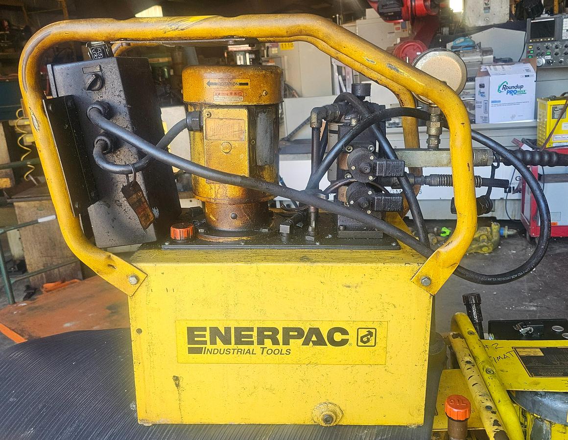 Used 1.5 Hp Enerpac GPER3440JF Electric Hydraulic Pump 10,000 PSI