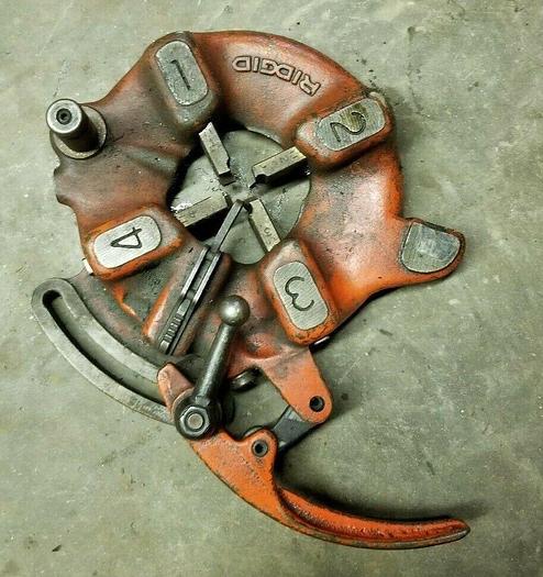 Used Ridgid No. 815 Universal 1/8'' to 2'' Die Head w/Threading Dies 1/8''