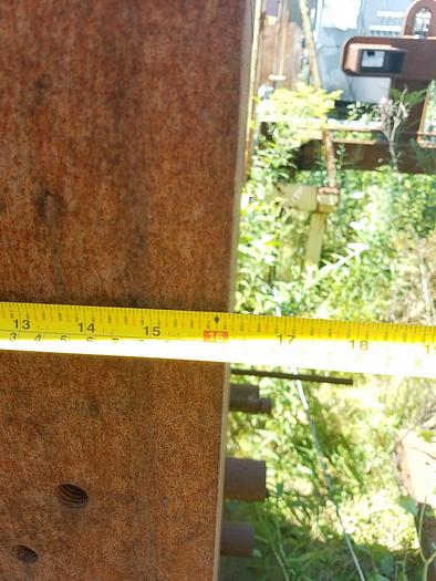 Used Stress Relieved Steel Tombstone 36″ W x 16″ Dp x 60″ H w/Drilled & tapped holes