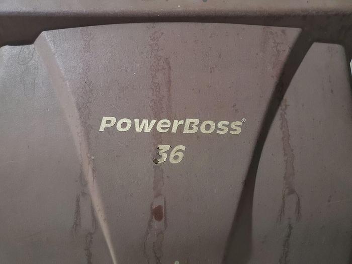 Used Factory Cat/PowerBoss 36 Electric Walk Behind Floor Sweeper & Charger