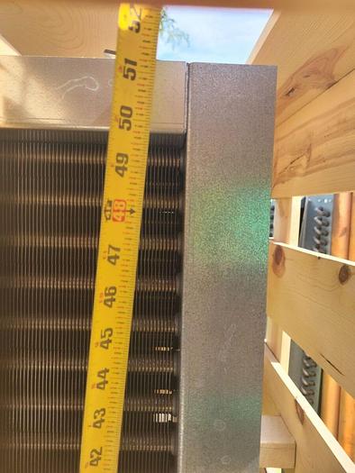 Used Super Radiator Coil Industrial Water Cooling Coil 48.00 x 043.000-03R-0.625/096