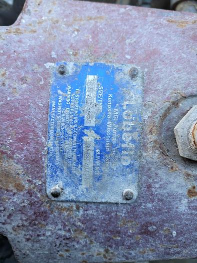 Used Lobeflo SST Positive Displacment Lobe Pump SR/4/055/LS w/15 Hp Drive Motor