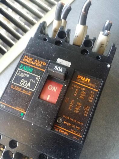 Used Fuji 50 AMP Earth Leakage Auto Breaker Model #EA53B