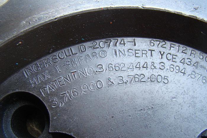 Used INGERSOLL MAX-I-SHEAR 13'' FACE MILL D-20774-1 w/2.5'' Arbor