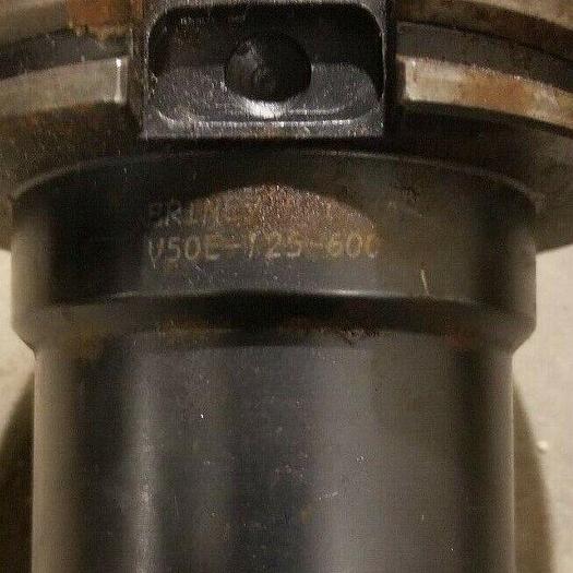 Used Briney CAT 50 End Mill Tool Holder Part #: V50E-125-600