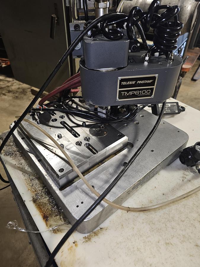 Used Telesis TMP6100 Dot Peen Pinstamp Marking System & TMC090 Controller