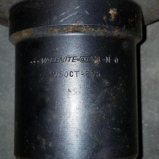 Used Valenite Part #: V50CT-E75 CAT 50 End Mill Holder, 8-M-0