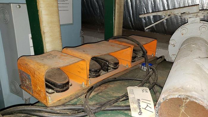 Used SmetCo 6,000# Hydraulic Tilting Panel Saw Feeder Table