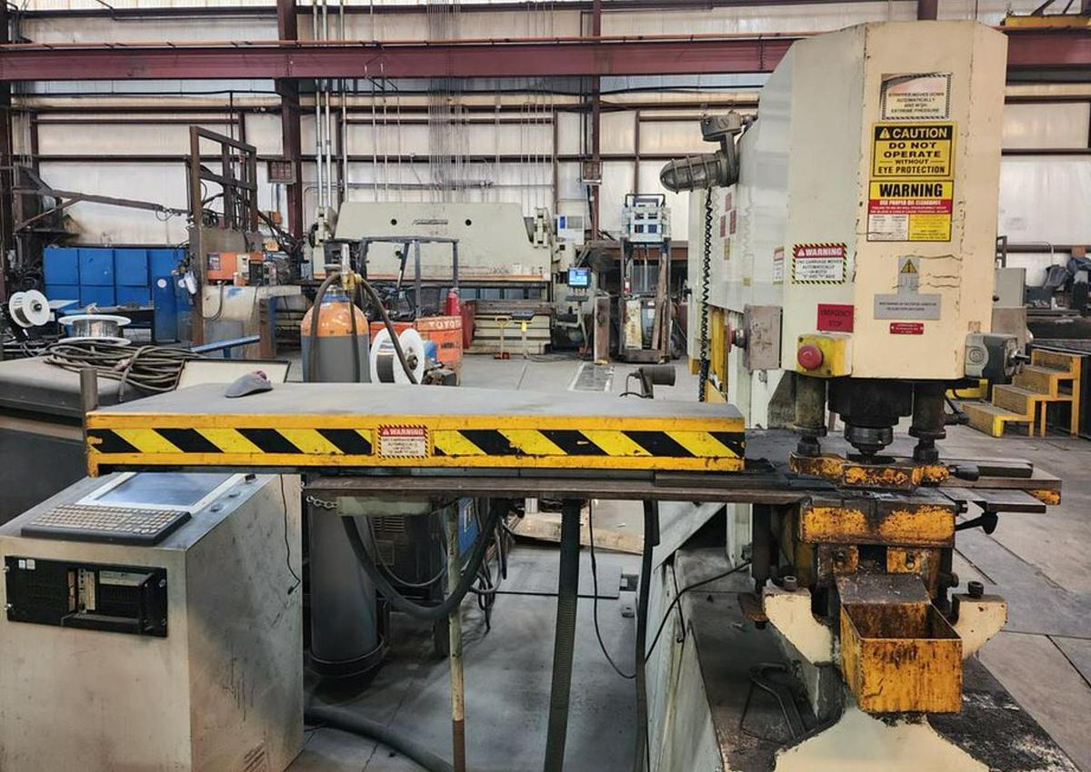 Used Geka Hydracrop 110/SD Dual Cylinder Hydraulic Ironworker 120 Ton Capacity