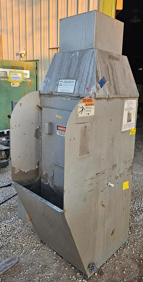 Used 3 Hp Grivna 1200 CFM Wet-Type Dust Collector Model #: 1200