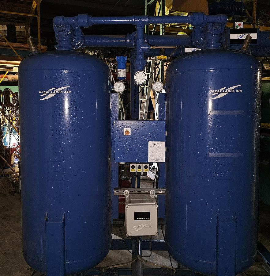 Used 2020 Great Lakes GPS-800-116 Regenerative Desiccant Air Dryer | 800 CFM | -40°F Dewpoint