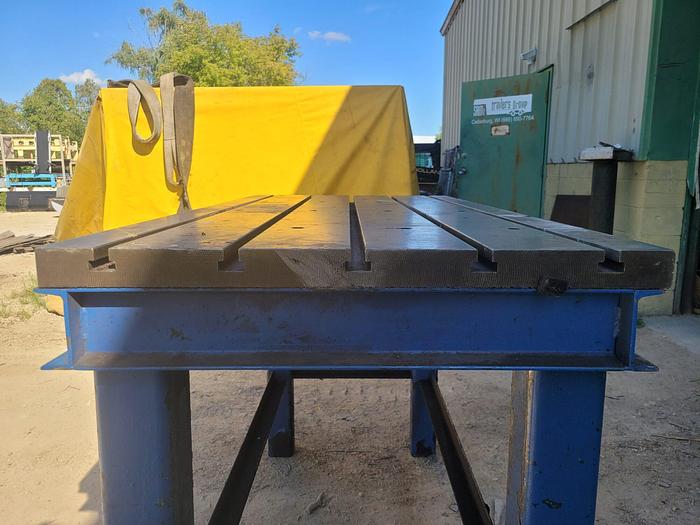Used 60” x 30” x 2” Thick Large T-Slot Setup Table