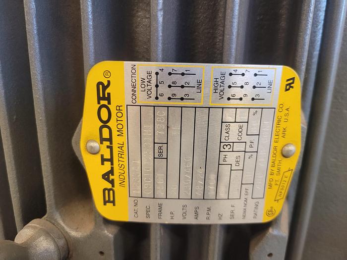 Used Hartzell 48” 20 HP Belt Drive Axial Ventilation Fan 49,000 CFM Flow Rating