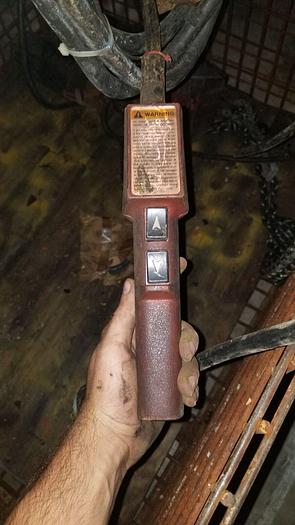 Used Yale 2 Ton Electric Chain Hoist Model #KEL2-10H15/3.75S2 w/2 Ton Coffing Trolley