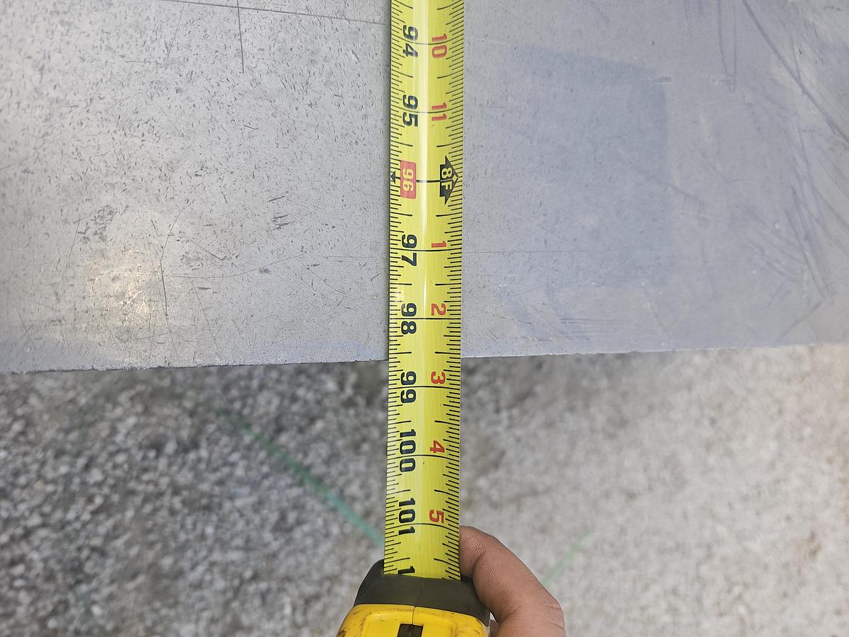 Used 96" x 48" Webbed Cast Iron Setup/Layout Table w/Stand, 2" Surface Plate