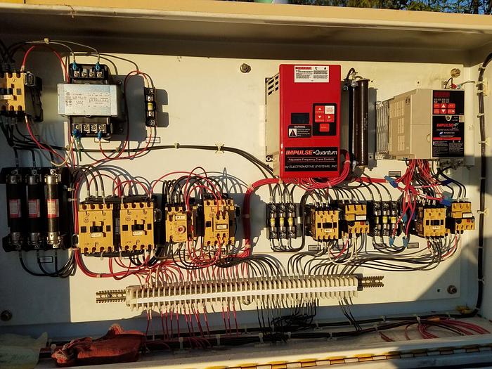 Used 10 Ton x 37′-6″ Orley Meyer Top Running Radio Control Bridge Crane – Stahl Hoist