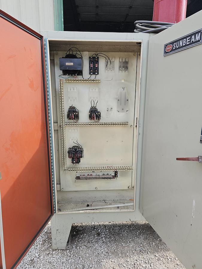 Used 72" x 16" Twin Door Heavy Duty Electrical Control Enclosure Cabinet 