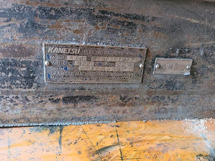 Used 12” x 20” Kanetsu Electro Magnetic Chuck KCT-3050S87977 w/Okamoto Controller
