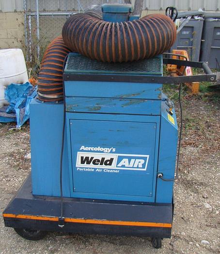 Used Aercology WV-4000 Portable Fume/Welding Smoke Filter Cartridge Collector 1 Phase