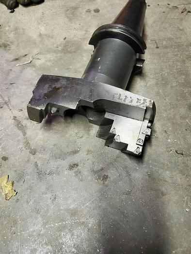 Used Command Part #C6S6-1250 CAT 50 Taper Tool Holder Twin Wing Bore