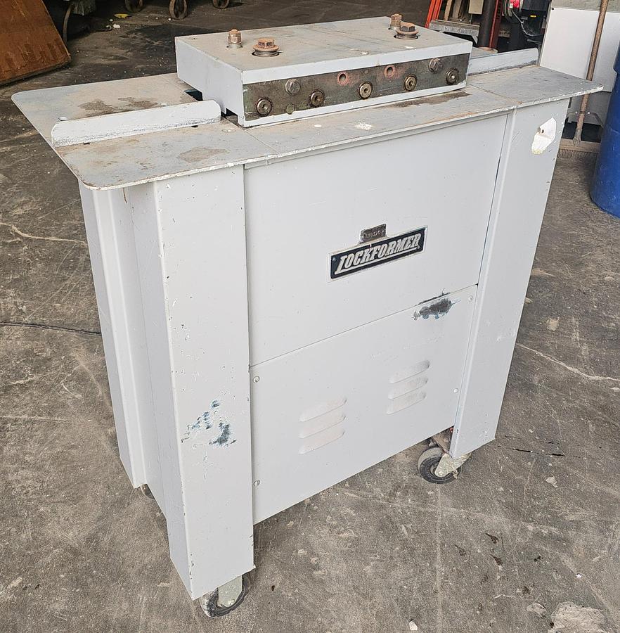 Used 20 Ga. Lockformer Pittsburgh Roll Cleat Former Machine, Right Angle Flange 