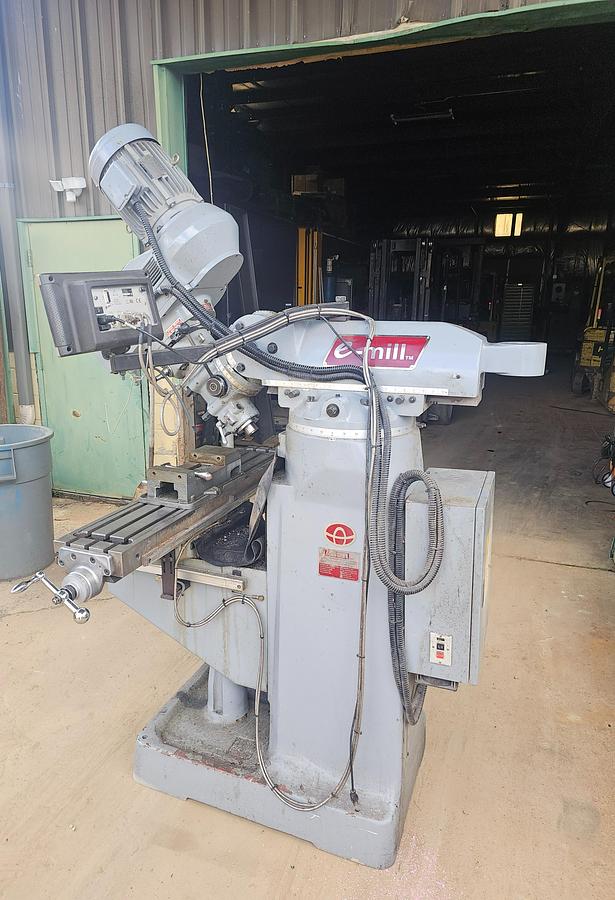 Used 2012 3 Hp ACER E-Mill EVS-3VSII Knee Mill , 9" x 49" Table Acurite DRO