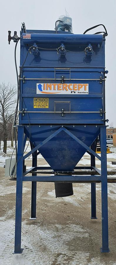 Used 5500 CFM ProVent Intercept PV Series Cartridge Dust Collector 4PV12, Filters & Silencer