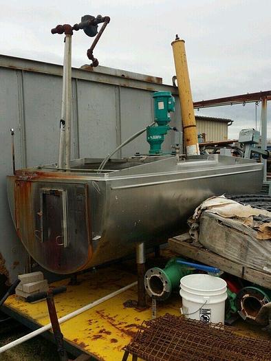 Used 400 Gallon Solar "Milk Minder" 316 SST Jacketed Holding Tank w/Agitation Mixer