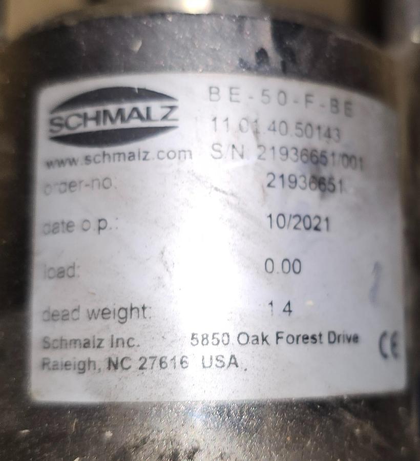 Used Gorbel 26' x 45' Twin-Bridge Freestanding Crane w/ (2) Schmalz JumboFlex 50 Vacuum Lifters (2021)