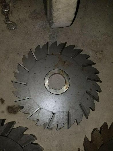 Used 1 1/2" B&S Tool Co & National Twist Drill Flat Slab Cutting Mills, 8'' x 5/8''T