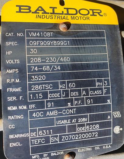 Used Donaldson Torit 36x UltraWeb Cartridge DFO3-36 Dust Collector 3x – 30 Hp Motors