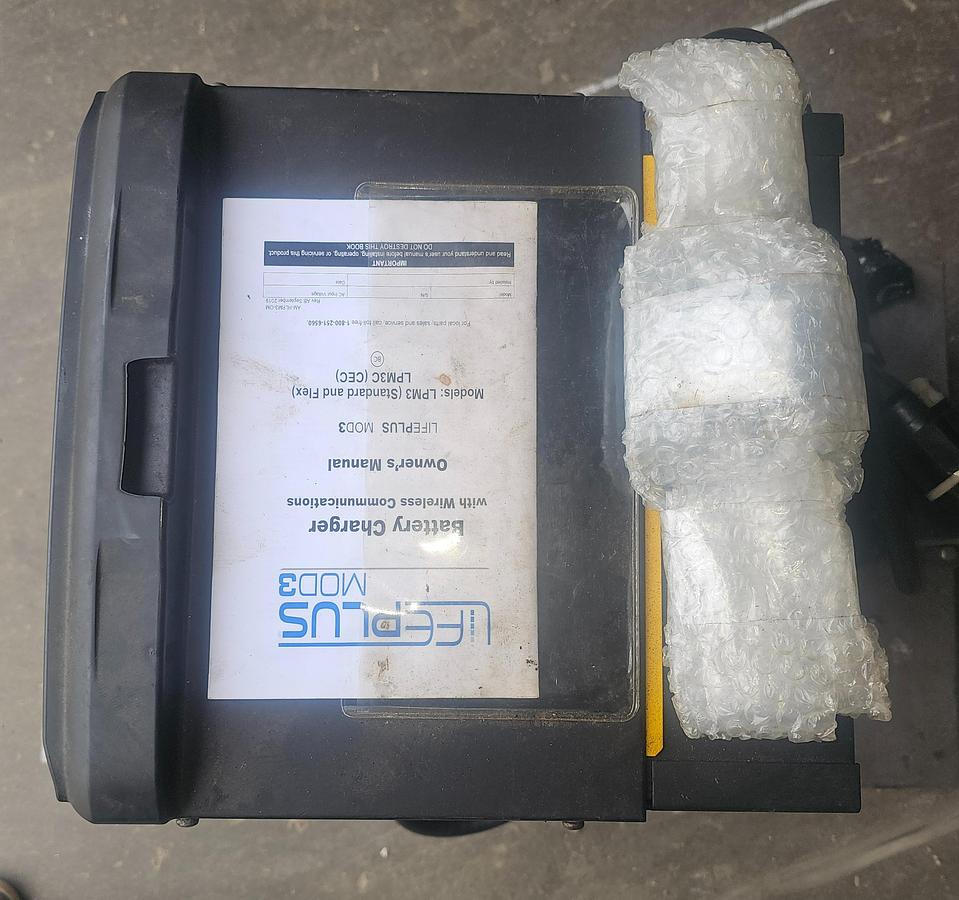 Used Hawker Multi-Volt LPM3-48C-180Y Lead Acid Forklift Battery Charger 24/36/48V on Cart 